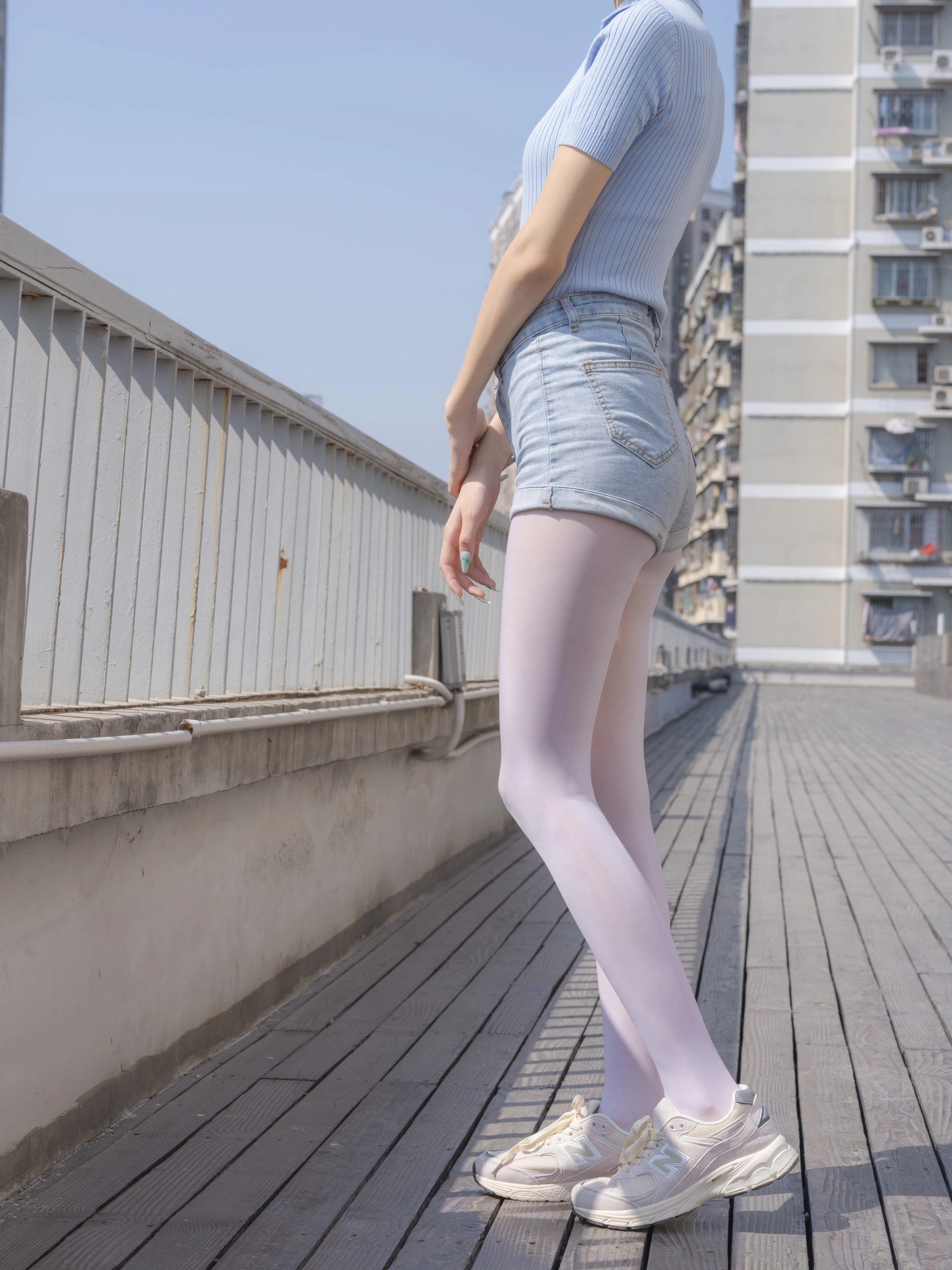 森萝财团写真 – 媛媛 试拍 15D超薄白丝插图